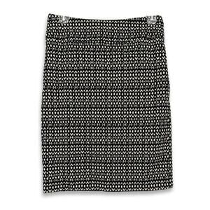 Margaret M Pencil Skirt Abstract Print Knee Length Black/Beige Women's Canada S
